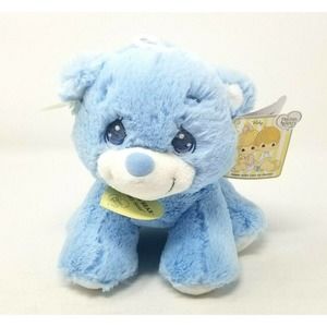 Baby Made by Aurora Precious Moments Small 8.5" Charlie Bear Blue Plush Toy